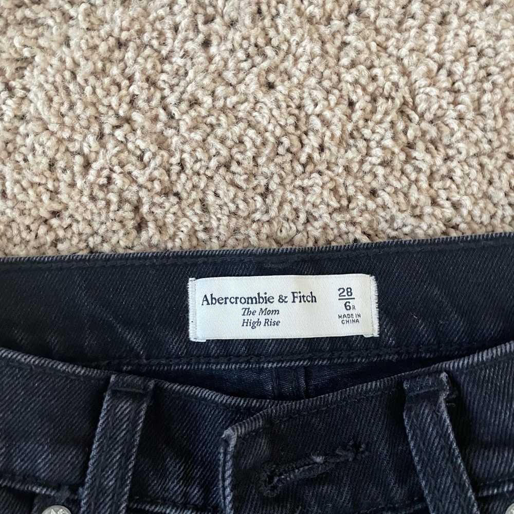 abercrombie high rise mom jean